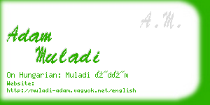 adam muladi business card